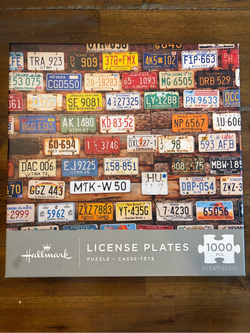 Hallmark License Plates Puzzle - Multi-Color Vintage Plates